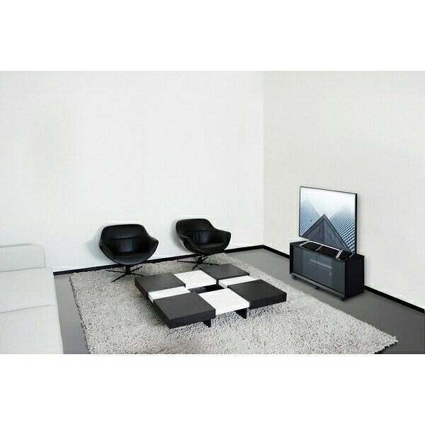 ファーストFACTORYのハヤミ工産(TIMEZ) テレビ台 TV-GA750 26～32V型対応 750mm幅 ブラック光沢 キャスター付 [時間指定不可]｜アングル3