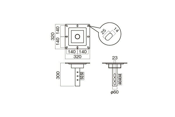 ハヤミ工産(HAMILex) CH-5W 天吊金具用 ホワイト 強化スラブ取付金具 デジタルサイ...