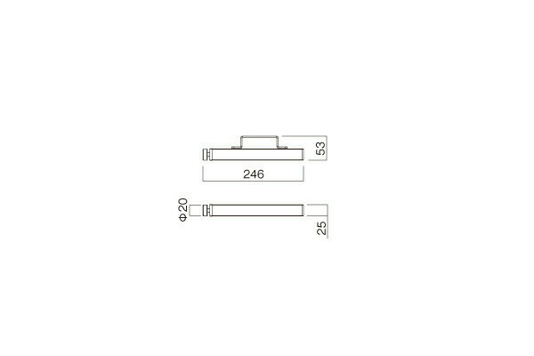 ハヤミ工産(HAMILex) PHP-S6207 シルバー ディスプレイ背面受け金具 [時間指定不可][法人・事業所限定] 2