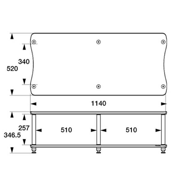 アイシン高丘(TAOC タオック)　XL-2L-WD　オーディオラック　XLラック　ダークウッド色　2段　横2連 [時間指定不可] 2