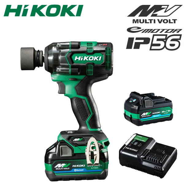 HiKOKI(日立工機)　36Vコードレスインパクトレンチ　WR36DH（2XPSZ)　ケース付　電池計2個付 5780-4080【在庫有り】のサムネイル