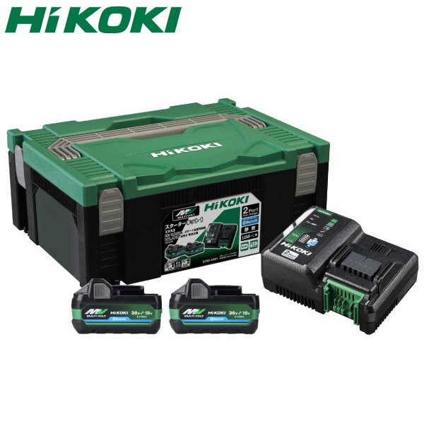 HiKOKI(日立工機) 2ポート急速充電器 UC18YDML スターターキット1 (2XSZ) 電池計2個付 BSL36A18BX搭載..