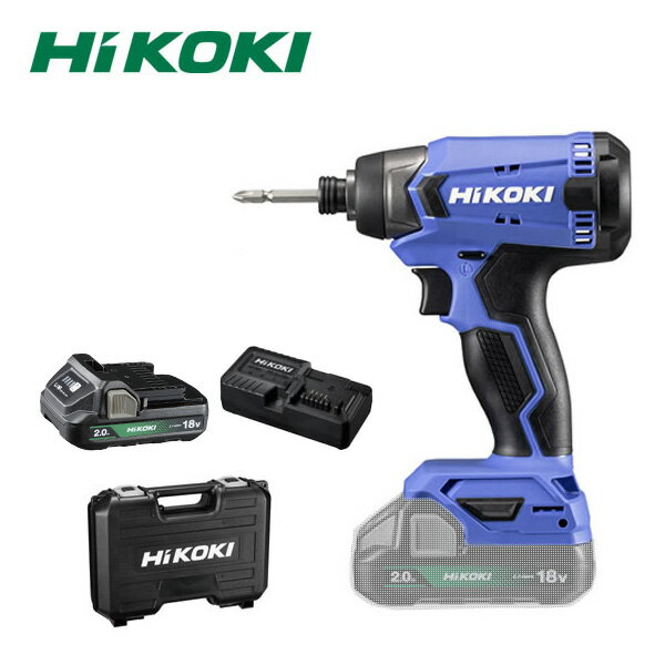 HiKOKI（日立工機） 18V コードレスインパクトドライバ FWH18DA(BG) (5760-1215) 電池×1個・充電器・ケース付