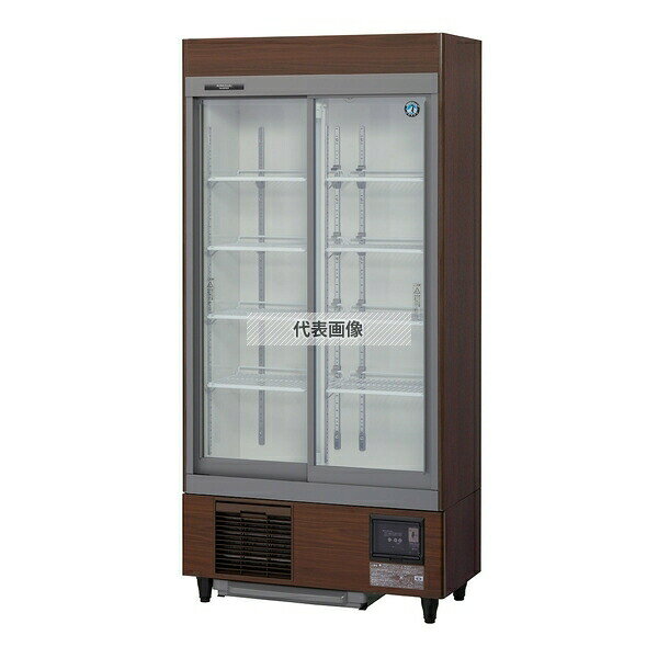 商品の特徴 ホシザキ(HOSHIZAKI) スライド扉式冷蔵ショーケース RSC-90E-B 内容:533L 単相100V 幅:900mm ●扉引き出し式フィルターでより扱いやすく フィルターは前面から簡単に引き出すことができるお手入れしやすい構造です。 ●ドレンパンの小型化でより扱いやすく フィルターと一体化していたドレンパンを独立させることで、お手入れしやすいサイズになりました。 ●ドアパッキンレス構造を採用 パッキンなしで冷気漏れを防ぐ構造を独自開発。パッキンの劣化や消耗を気にすることなく使えます。 ●扉開閉スペースがいらないスライド扉 スペースの少ない場所でも商品が取り出しやすいスライド扉です。 ●視認性のよいワイドな複層ガラス扉 結露を低減できる複層ガラスを使用しています。 ●インバーター制御搭載 モーターの回転数を必要に応じて可変し、省エネにつなげます。 ●白と木目調から外装が選択可能 本体色は、お店をイメージアップする、明るい白と格調高い木目調の2色から選べます。※庫内温度（周囲温度30℃）0〜10℃ 製品仕様 ●分類：スライド扉式冷蔵ショーケース ●型番：RSC-90E-B ●電源：単相100V 50/60Hz 0.42kVA(4.2A) ●消費電力：冷却時207/207W 霜取時22/22W ●容量：定格内容積533L 中ビン312本/大ビン287本 ●サイズ：幅900×奥行650×高さ1880mm ●備考：外装木目 ホシザキ(HOSHIZAKI) スライド扉式冷蔵ショーケース 型式幅奥行高さ要領目安その他 RSC-90ET9004501880定格内容積311L:中ビン178本/大ビン168本 RSC-90ET-B9004501880定格内容積311L:中ビン178本/大ビン168本外装木目 RSC-90E9006501880定格内容積533L:中ビン312本/大ビン287本 RSC-90E-B9006501880定格内容積533L:中ビン312本/大ビン287本外装木目 RSC-120ET12004501880定格内容積440L:中ビン249本/大ビン236本 RSC-120ET-B12004501880定格内容積440L:中ビン249本/大ビン236本外装木目 RSC-120E12006501880定格内容積744L:中ビン427本/大ビン400本 RSC-120E-B12006501880定格内容積744L:中ビン427本/大ビン400本外装木目 RSC-120EM12006001880定格内容積669L:中ビン389本/大ビン354本受注生産機 RSC-120EM-B12006001880定格内容積669L:中ビン389本/大ビン354本受注生産機　外装木目 RSC-120E312006501880定格内容積744L:中ビン427本/大ビン400本 RSC-120E3-B12006501880定格内容積744L:中ビン427本/大ビン400本外装木目■■　お届けに関するお願い　■■ ●基本的に1階車上渡しの対応でございます。 　配送はドライバー1名で伺うため、トラック上からの荷下ろし機材(人員)等のご準備をお願いします。 ●大型商品のため、到着日時の指定はできません。 　基本的に日中便9：00−17：00時頃着(土日不可)です。 ●お届け先までトラックが入れない場合は、入れるところまでまたは配送会社営業所での商品お渡しとさせて頂く場合がございます。 ●お届け日に不在(15分を超える待機含)または周辺の道路状況等で持ち戻りや再配達等が発生した場合、別途費用を請求させて頂きます。(お届け先まで配送トラックが進入できない等) ●不在置きは対応しておりません。 ●簡易梱包での配送ですので、ご到着時に商品にヘコミやキズがないかご確認をお願いします。 　後々のご連絡ではご対応できかねますので予めご了承くださいますようお願い致します ※※運搬・搬入・設置・既存品撤去等をご希望の場合にはお見積り致しますのでお問い合わせください。 ■■　ご連絡先について　■■ ●お届け当日は、連絡先の電話番号は必ずつながるようにお願いします。 　配送ドライバなどから連絡させていただく場合がございます。 ●弊社からの確認等でお客様にご連絡が取れない場合は自動的にキャンセルとさせて頂きます。 　ご購入前に楽天市場にご登録のメールアドレス、電話番号をご確認の上、ご注文をお願い致します。 ※必ず配送時にご連絡がとれる電話番号(配送先)をご登録くださいますようお願い申し上げます※