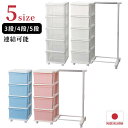 選べる2type 3size 日本製 チェスト 通常 ハンガー付き 3段 4段 5段 シーズユニット 【在庫有り】| プラスチック タンス 収納チェスト 収納ボ...