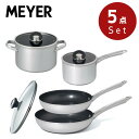 MEYER(マイヤー) スターシェフ 4 フライパン 鍋 5点 セット | マイヤー スターシェフ4 フライパン IH対応 ステンレス ガス火対応 焦げにくい ...