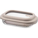 選べる3size ガラス 保存容器 1.6L 1.5L 0.5L ベージュ レシピ付き 電子レンジ オーブン 食洗機対応 LNG483 ロック&ロック ユニクッ...