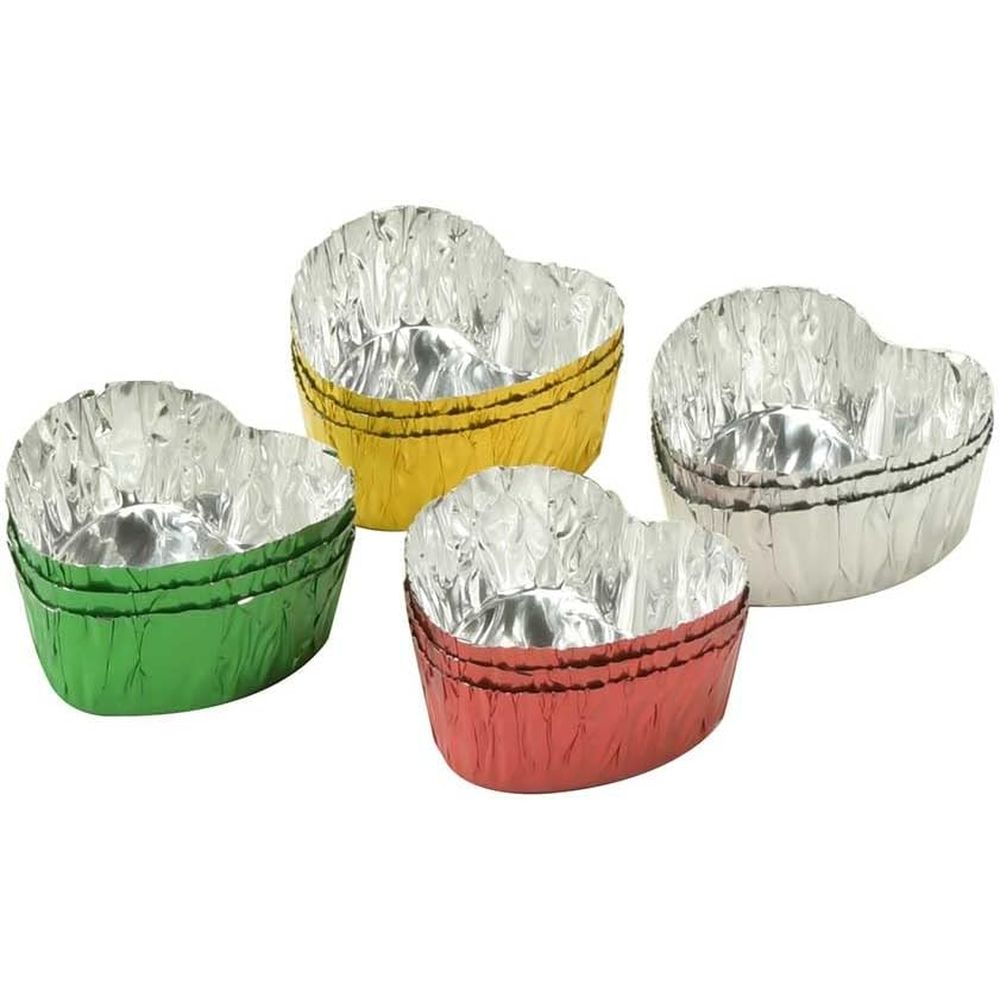 LD-580 チョコカップ アルミ ハート 12枚入り 製菓用品 LD-580 Style Dolce | 製菓用品 お菓子作り チョコ カップ バレンタイン ハート 12枚入り 可愛い プレゼント アルミ箔 チョコレート