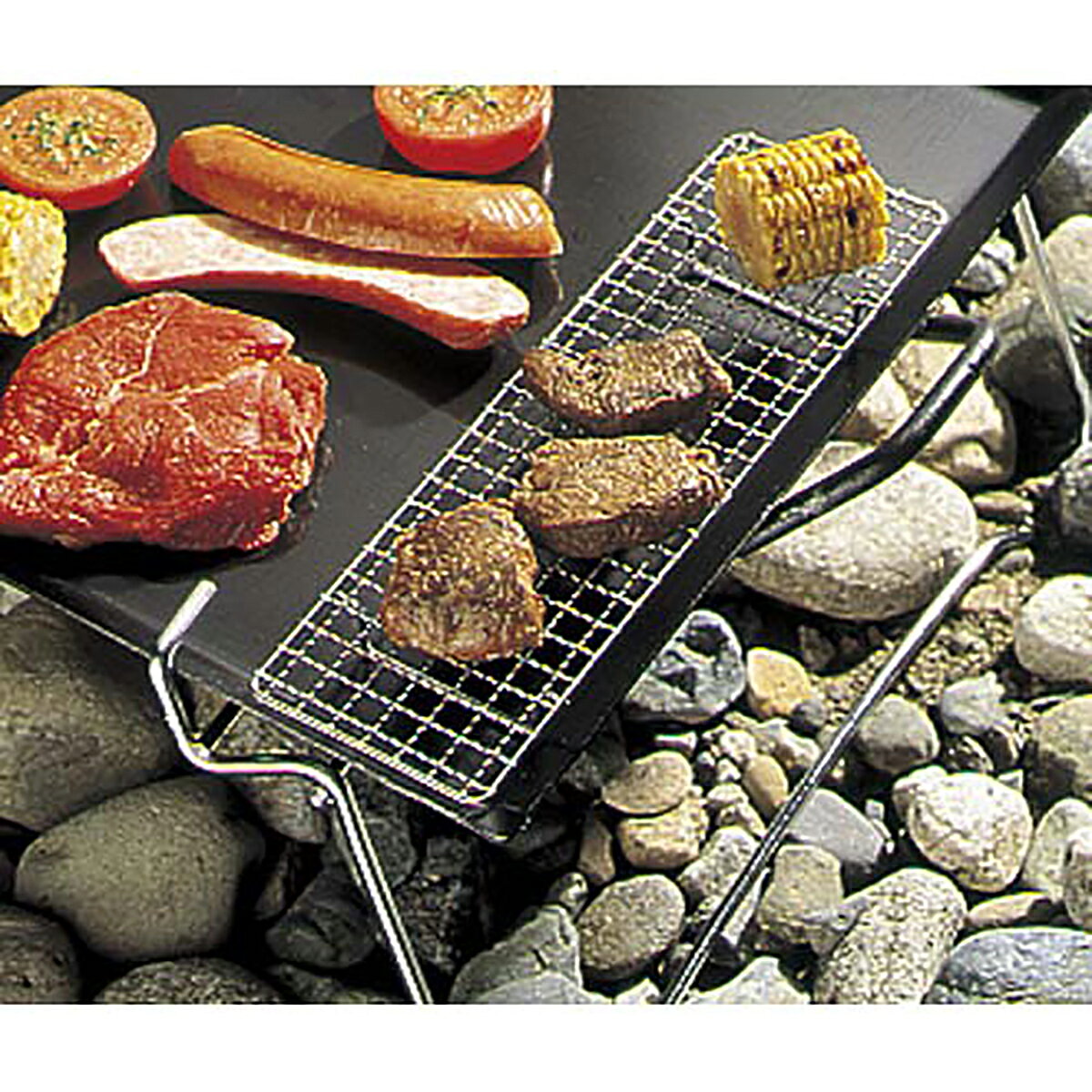 【2個セット】キャプテンスタッグ(CAPTAIN STAG) 焼きすぎ防止アミ | アウトドア バーベキュー キャンプ用品 網 キャプテン スタッグ 屋外 キャンプ パール BBQ小物 キャプスタ 高さ28mm 充電器 コネクタ バーべキュー 調理器具 first34-24165254 ファーストFACTORY サンプル画像2