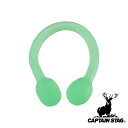 【お得な2個セット】キャプテンスタッグ(CAPTAIN STAG) ストレッチチューブ (ハード) | ハード 筋トレ グリーン エクササイズ ストレッチ 長さ330mm チューブ トレーニング(4)