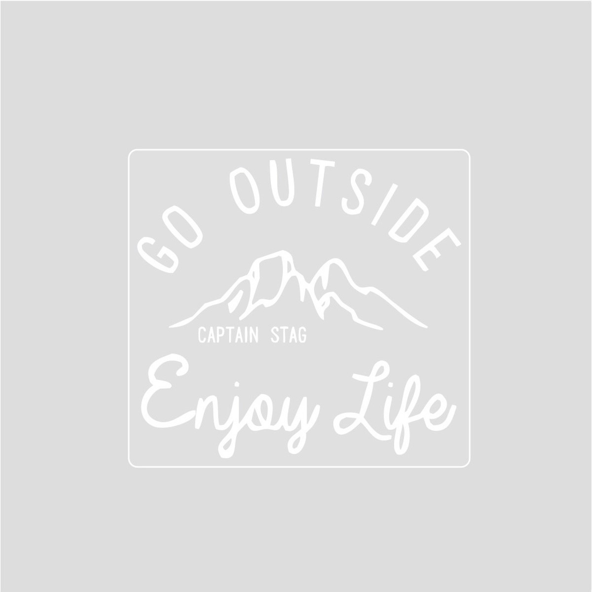 【お得な2個セット】キャプテンスタッグ(CAPTAIN STAG) CSデザインステッカー(モンテ)80×73mm | モンテ アウトドア ステッカー シール デザイン