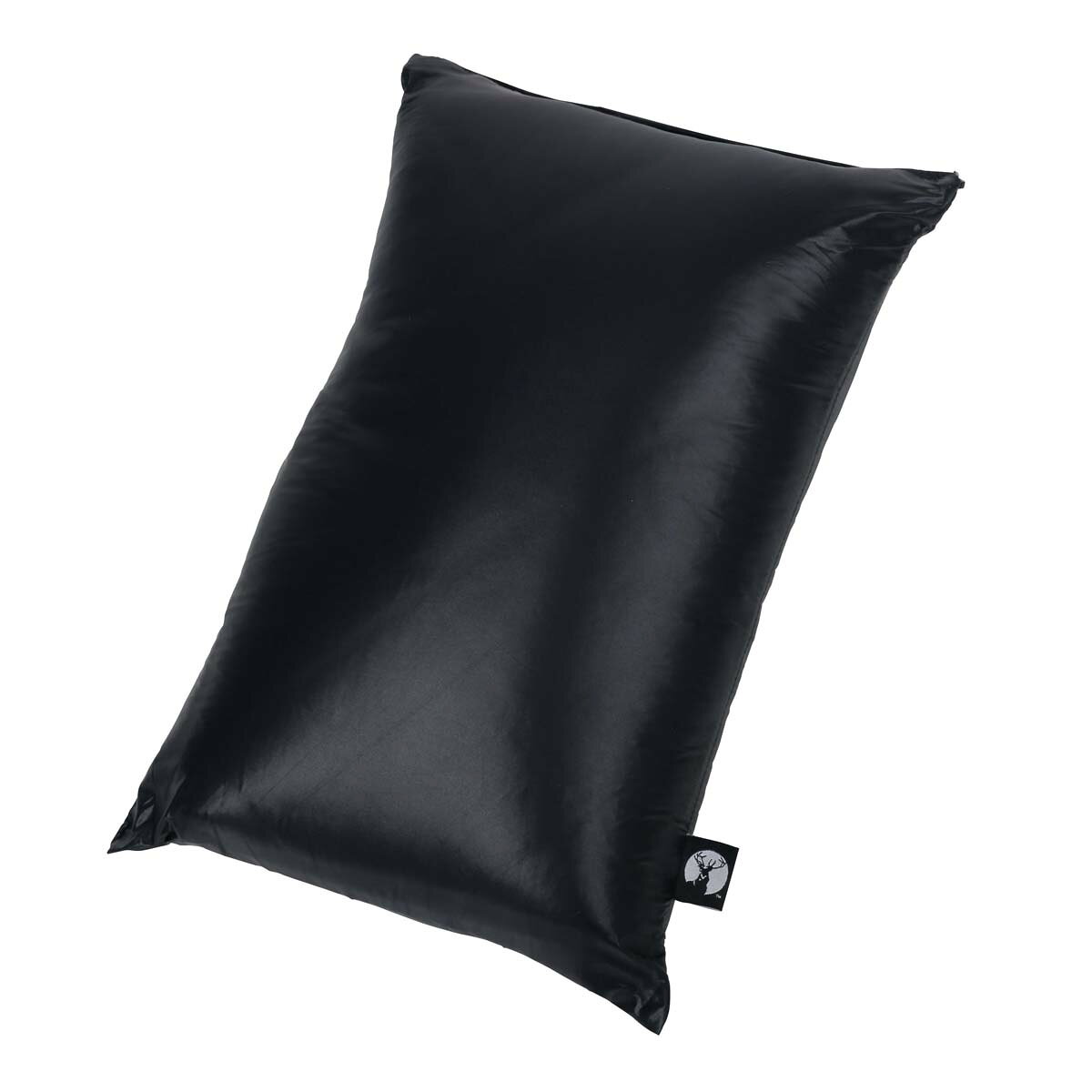 ファーストFACTORYのキャプテンスタッグ(CAPTAIN STAG) CS ファイバーダウン ブランケット120×75cm(ブラック×アイボリー) | アイボリー ブラック ブランケット 丸洗い可能 ひざ掛け 防寒 ダウン アウトドア キャンプ レジャー 1554ブラック｜アングル2