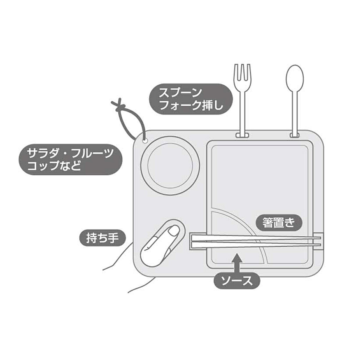 【2個セット】キャプテンスタッグ(CAPTAIN STAG) TAKE-FIBER ランチプレートスクエ...