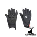 【お得な2個セット】キャプテンスタッグ(CAPTAIN STAG) 防風ウエットスーツ生地グローブ スリムタイプ(ブラック) M | スリムタイプ ブラック ア...