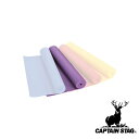 【お得な2個セット】キャプテンスタッグ(CAPTAIN STAG) ヨガマット (パープル) 61cm×173cm×厚さ0.3cm | パープル ヨガマット エ...