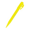キャプテンスタッグ(CAPTAIN STAG) PC.フックペグ23cm(1)(蛍光イエロー) | 蛍光イエロー フックペグ23cm テント 1本 フックペグ ペグ キャンプ アウトドア 固定 タープ 樹脂 マット シート タープ固定 砂地 杭