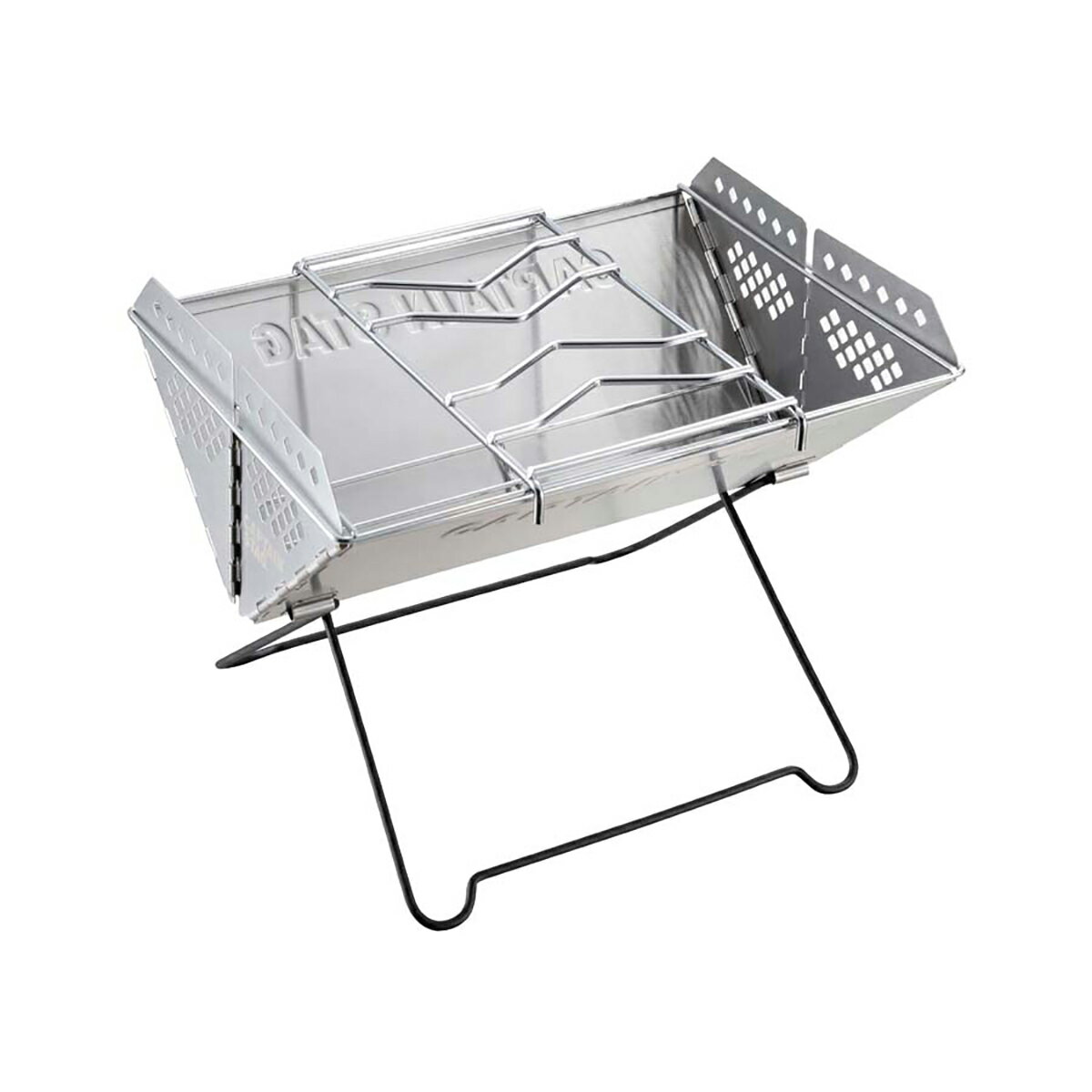 キャプテンスタッグ(CAPTAIN STAG) V型 スマートグリル | V型 グリル キャンプ パール金属 BBQコンロ バーベキュー アウトドア 焚火台 ス...