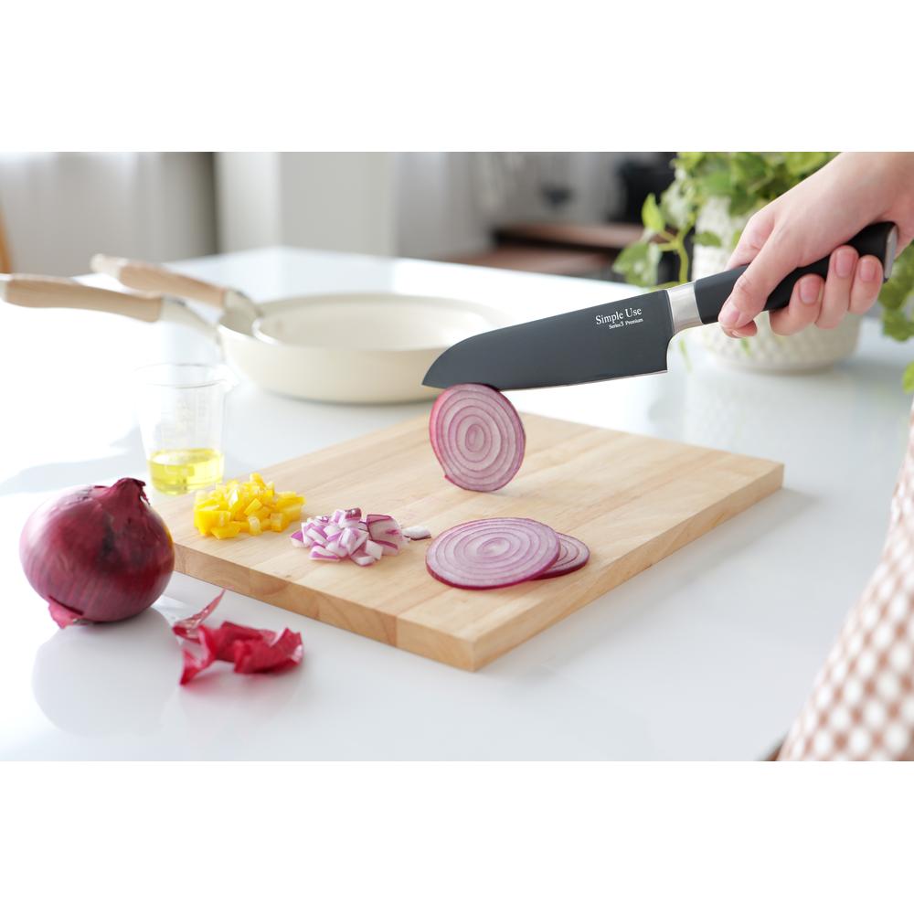ファーストFACTORYの2025新商品 選べる3size Simple Use ふっ素加工 包丁 シリーズ3 P | かっこいい 切れ味抜群 おしゃれ シンプル ステンレス 包丁 切れる 野菜用 三徳ナイフ 万能包丁 料理包丁 キッチンナイフ 文化包丁 三徳包丁 肉用 魚用 両刃 便利 お洒落 洋包丁 果物用 果物｜アングル2