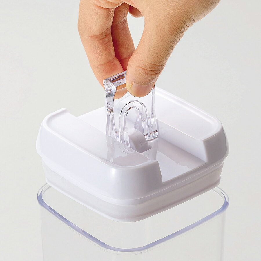 パール金属 レバーDE簡単ロック システムコンテナ2.3L | パール金属 保存容器 調味料入れ キッチン用品 システム コンテナ 食器 調理器具 グッズ プレゼント 密閉容器 角型 容器 ストッカー レバーDE簡単 ロック 簡単 日常 生活 暮らし first34-23083905 ファーストFACTORY サンプル画像3