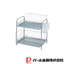 【お得な2個セット】シンプル・ウェア 2段式水切りバスケット | ウェア シンプル 食器 2段 樹脂 水切り かご 水切りかご 水切りラック 水切りカゴ(3)
