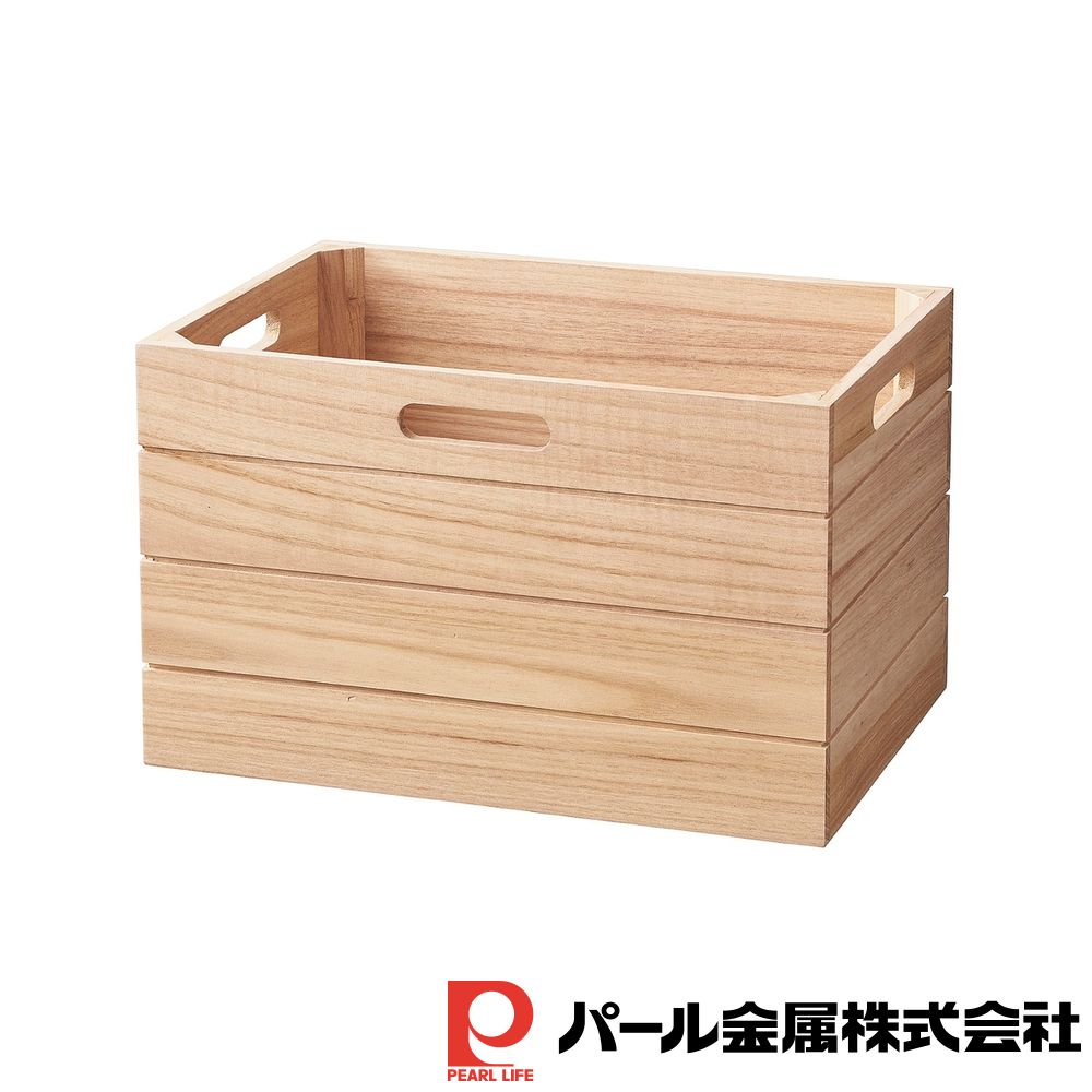 ※沖縄・離島への発送はできかねます。ご注文いただいた後に当店にてキャンセルさせていただく場合がございますのでご了承ください。 商品の特徴●製品サイズ(約)／380×260×240mm●製品重量(約)／950g●材質／本体：桐、板厚9mm●原産国／中国 ●吸湿性に優れた桐製のボックスです。●幅が同じ製品どうしは積み重ねて使用することができます。●小物の整理整頓や、野菜ストッカー等、多目的に活用できます。