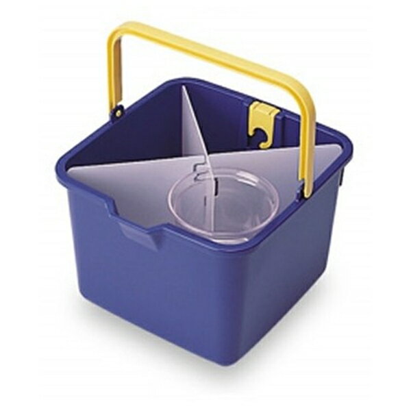 テラモト(TERAMOTO) 仕切付きバケツ 青 CE-447-000-0 [法人限定] | テラモト ブルー 青 掃除用品 バケ..