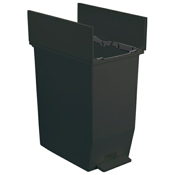 テラモト(TERAMOTO) ペダルオープンツイン45L ブラック DS-218-845-7 [法人限定] | ブラック テラモト 黒 ごみ箱 ペール カンドリー 清掃 衛生 水廻り 厨房 [2]