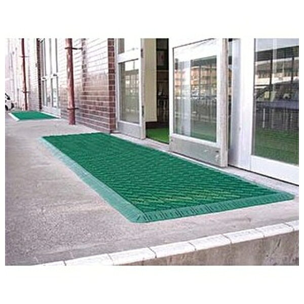【2個セット】テラモト(TERAMOTO) カラーブラッシュ 専用中ふち 緑 メス 75×150 MR-096-894-1 [法人限定] | テラモト カラーブラッシュ 中ふち ブラシ 緑 専用 マット 泥落とし 土砂落とし 豊富なブラシ 頑丈 ナイロンブラシ 雨の日用 しっかりした作り 薄型 脱落防止 [2]