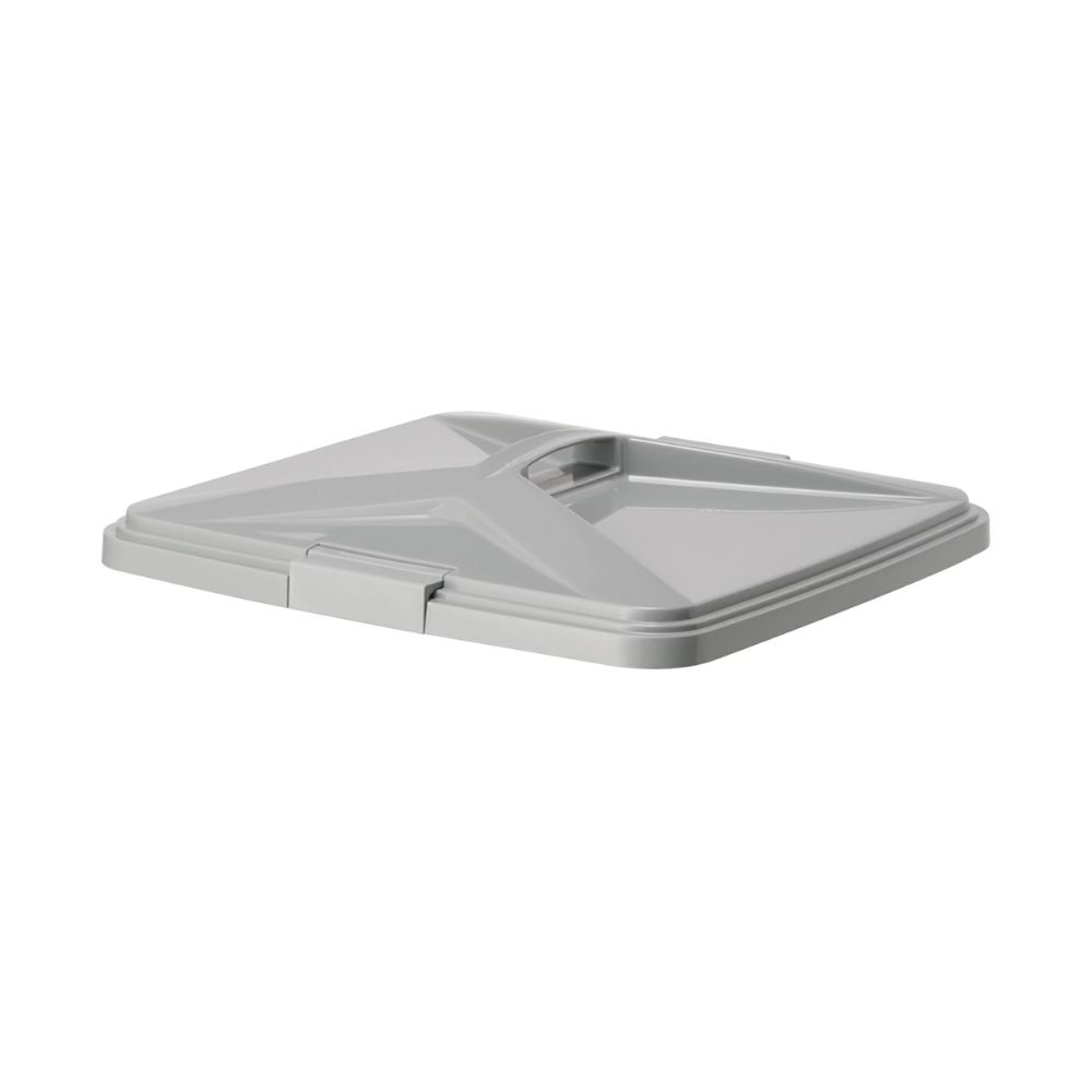 【5個セット】テラモト(TERAMOTO) エコン ダストボックス#90 角型 フタ グレー (ゴムパッキン付) DS-220-819-5 [法人限定] [2]