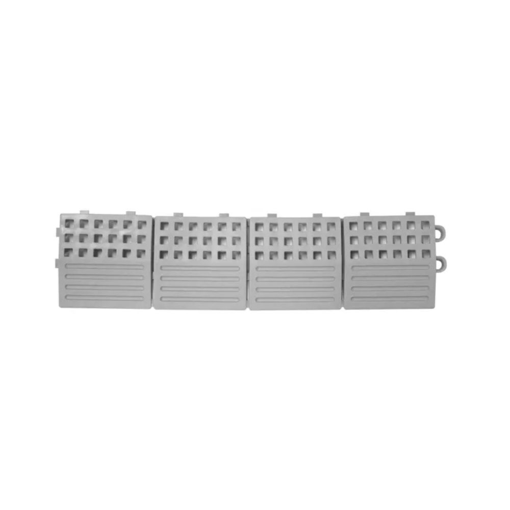 ファーストFACTORYの【2個セット】テラモト(TERAMOTO) タッチマットII専用ふち 灰 中ふち オス MR-064-693-7 [法人限定] | タッチマット タッチマットII ふち 中ふち オス 灰 専用ふち 段差解消 危険防止 置き敷きマット PVCマット 塩化ビニール 安全マット 中ふち灰 マット 75×300mm｜アングル2