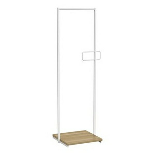 テラモト(TERAMOTO) ハンガーラック オフホワイト OT-498-100-7 [法人限定] | 5人掛用 脚ゴム付 商談ス..