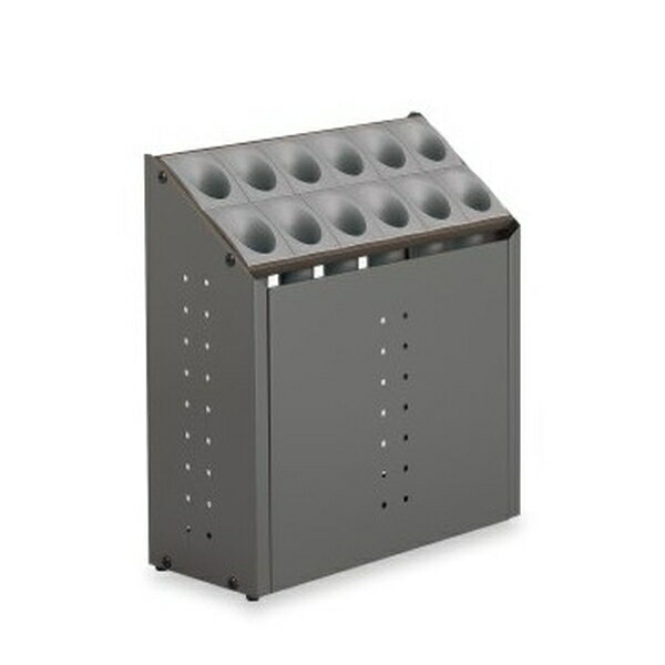 テラモト(TERAMOTO) オブリークアーバン C12 グレー 12本立 UB-285-212-6 [法人限定] | テラモト グレー 傘立て 樹脂製脚付 スチール モダン