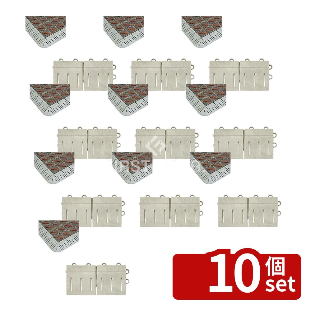 【10個セット】テラモト(TERAMOTO) カラーブラッシュ 専用中ふち 茶 メス 75×150 M...