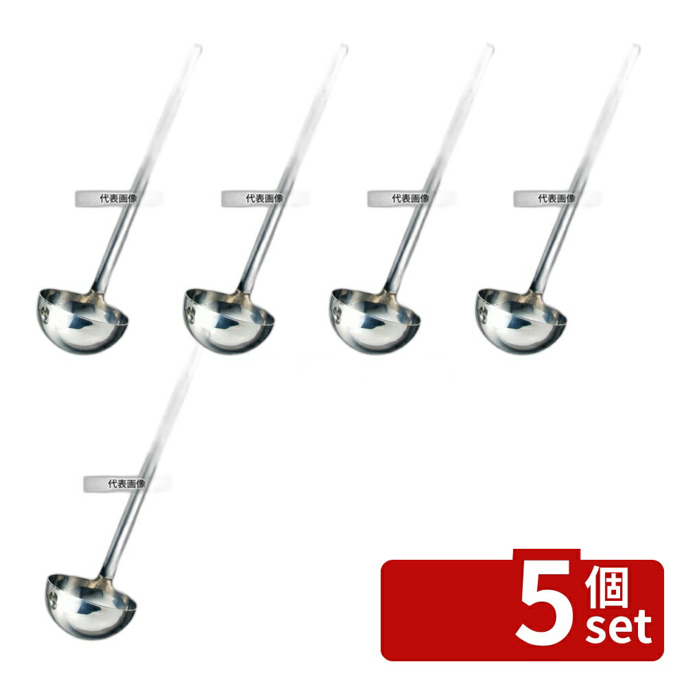 【5個セット】SX 18-10(ステンレス) HACCPレードル 300cc M46220LA 300cc φ105×290(柄長) レードル/お..