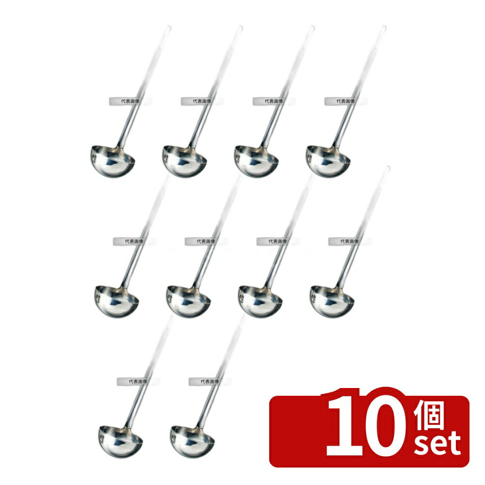 【10個セット】SX 18-10(ステンレス) HACCPレードル 300cc M46220LA 300cc φ105×290(柄長) レードル/お..