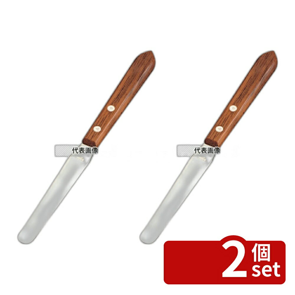 【2個セット】木柄 薄口 パレットナイフ No.2 198 製菓/ベーカリー用品 No.0188600
