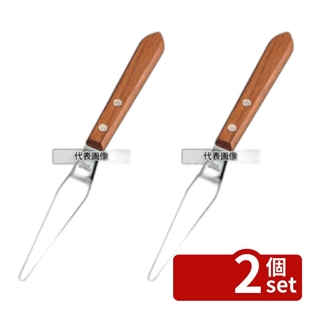 【2個セット】木柄 薄口 パレットナイフ No.3L 205 製菓/ベーカリー用品 No.0188900