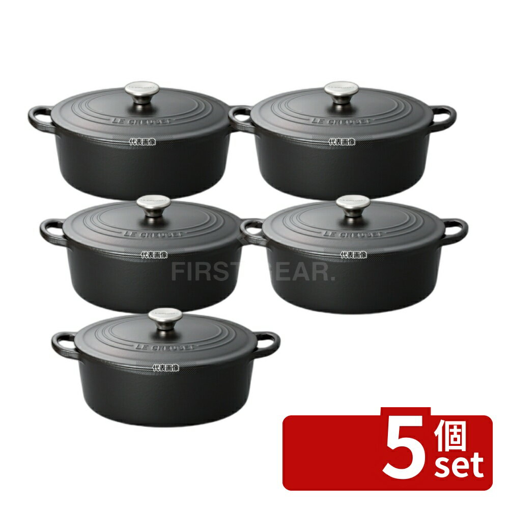 【5個セット】ル・クルーゼ トラディション ココットオーバル 25cm 2102-25-00 マット ...