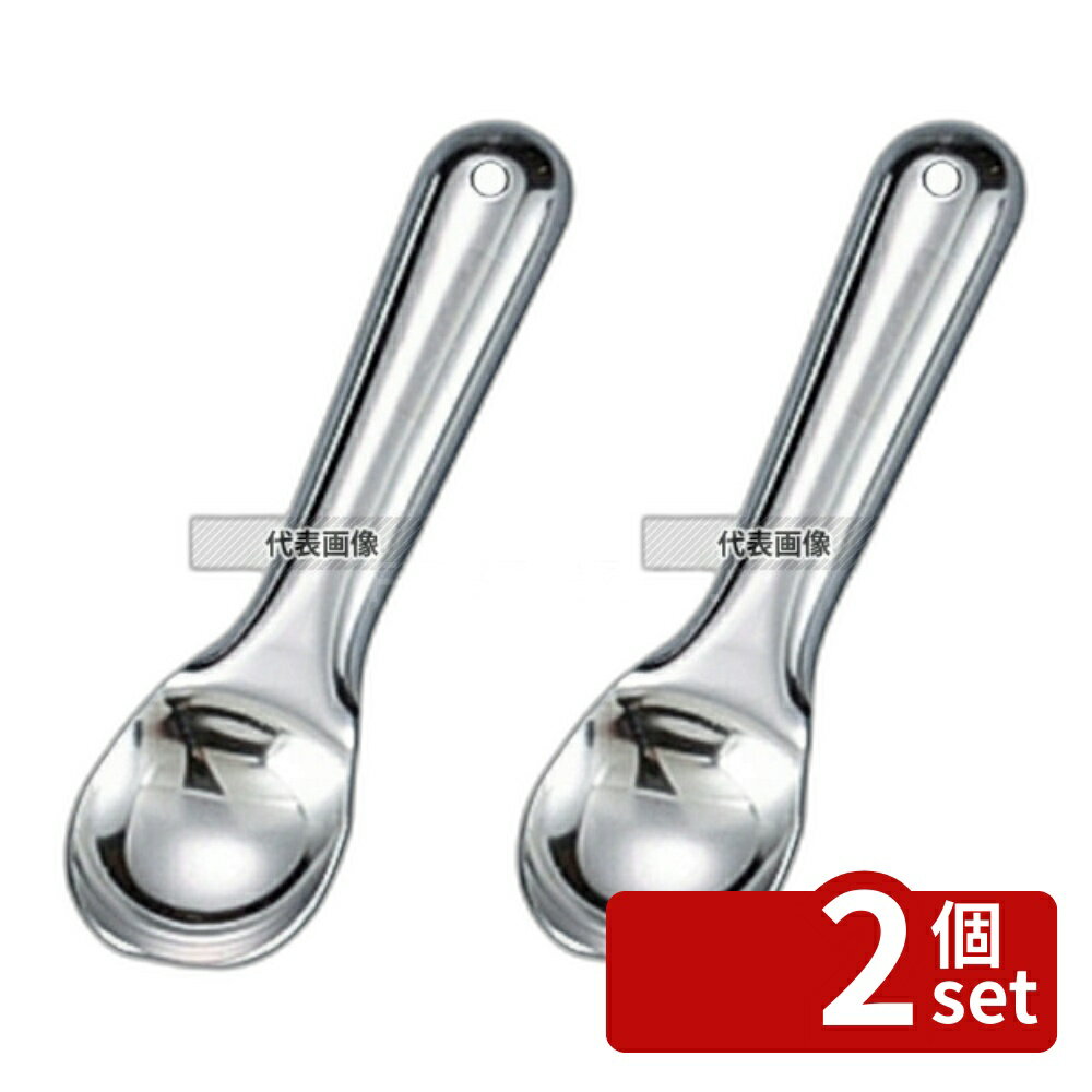 【2個セット】日本メタルワークス ダッシュ アイスディッシャースプーン (全長180) 180 ブレンダー/ジューサー/かき氷 No.0973200