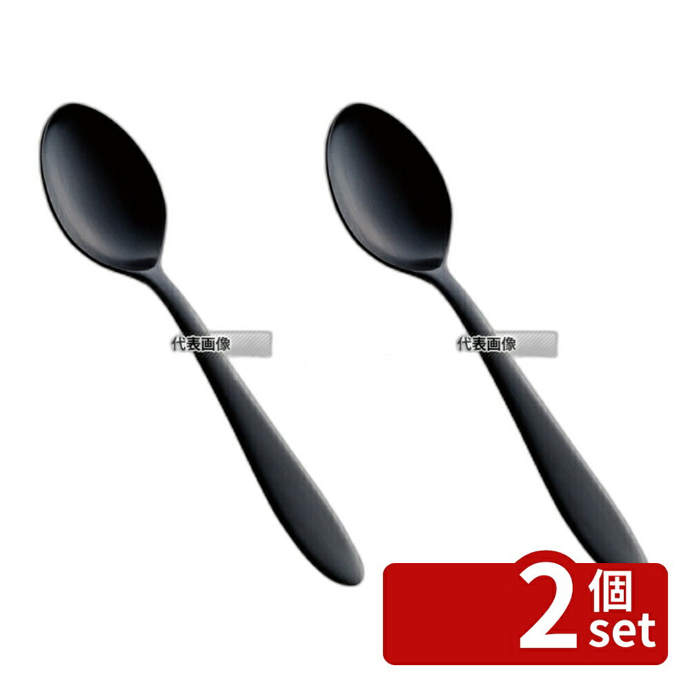 Rakuten - 【2個セット】ステン シーク 黒酸化発色 コーヒースプーン 全長:120 カトラリー/箸 No.5247940
