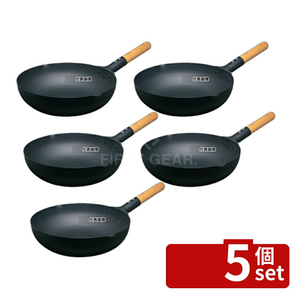 Freezers, Refrigerators - 【5個セット】匠 マグマプレート 匠 炒め鍋 28cm 外径:283(ハンドル含まず) 鍋全般 No.5474400