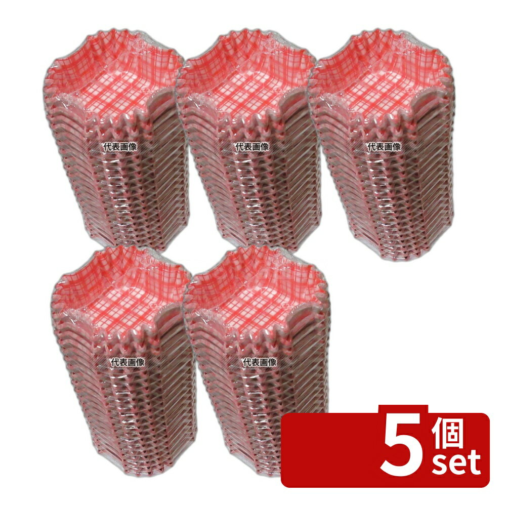 【5個セット】アヅミ産業 ココ・ケース (500枚入) 正角 赤 H30 フィルムケース No.5754960