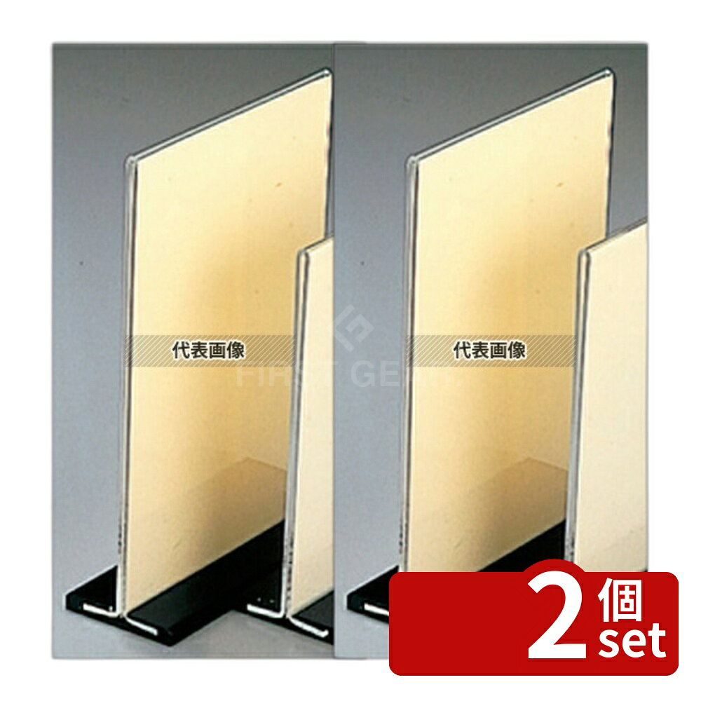 【2個セット】エイム T型 スリップ メニュースタンド TS-204タテ中 128×H187 スタンド No.5975200