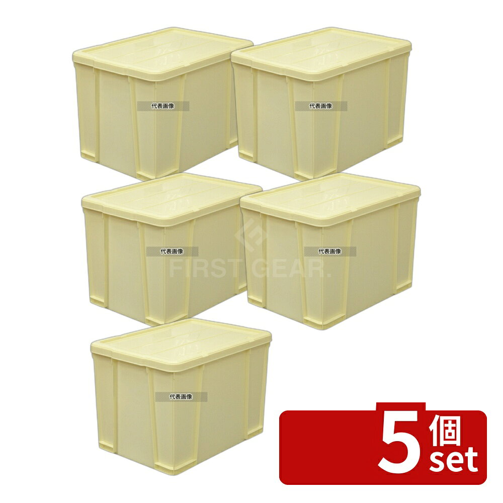 【5個セット】RISU(リス) ポリプロピレン 角型 漬物樽 S90型 (押し蓋付) 90L 625×443×H435mm ストックポット/保存容器 No.6318910