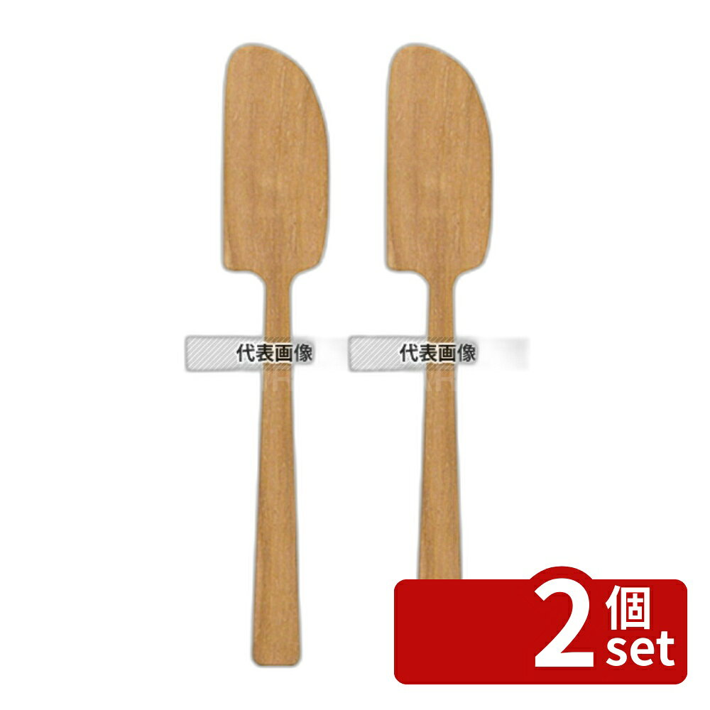 【2個セット】ラ・ルース プチスパチュラ (L) WOODN 106140 全長120 20×120 スパテル No.6589150