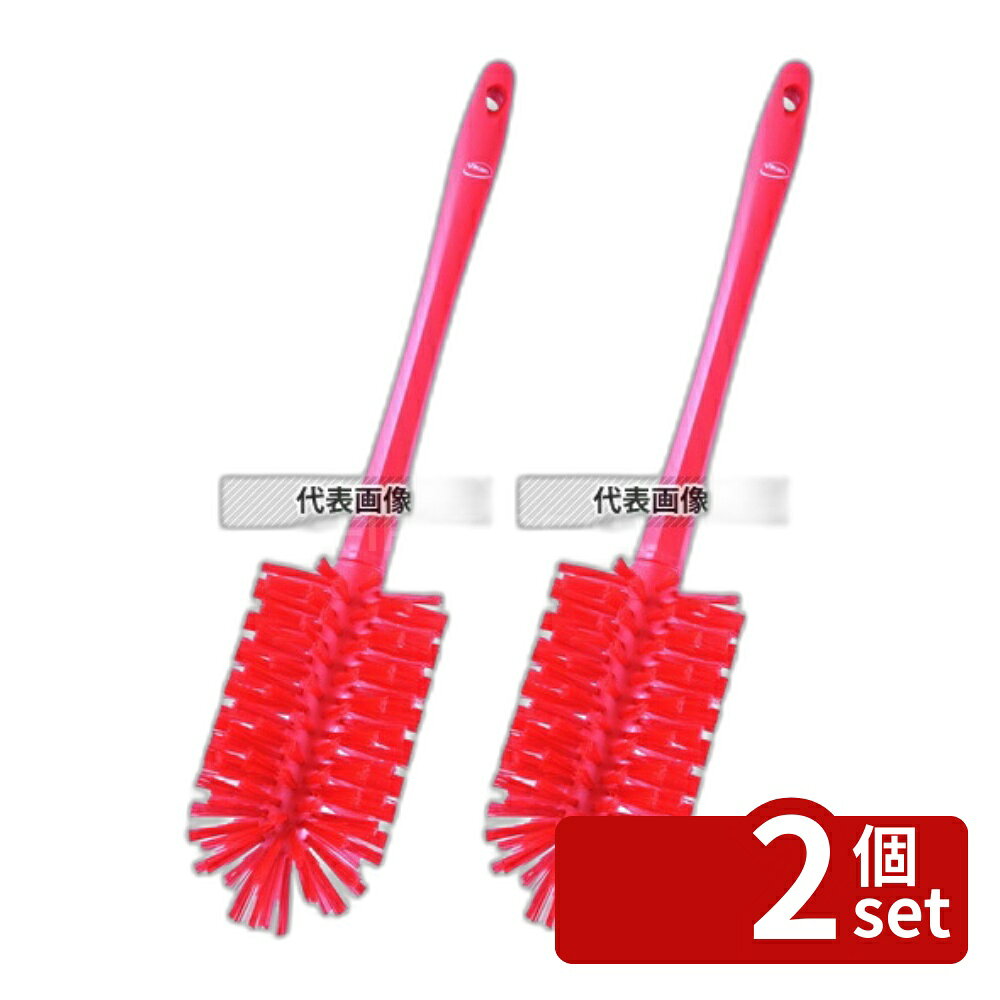 【2個セット】ヴァイカン ミートミンサーブラシ ハード 5381904 レッド 90×430/160 ブラシ No.4473931