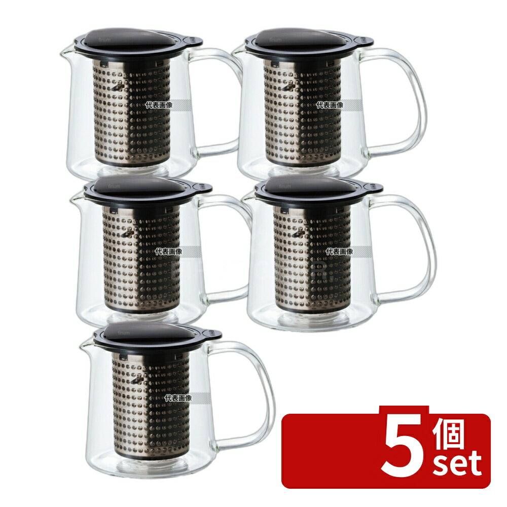 【5個セット】フィナム ティーポット 0.4L HS-223 500ml φ81×138×H105 ティーポット No.4590400