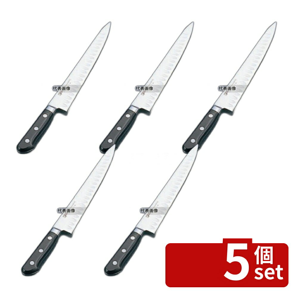 【5個セット】ミソノ モリブデン鋼 筋引サーモン No.529 27cm 390 庖丁 No.4987300