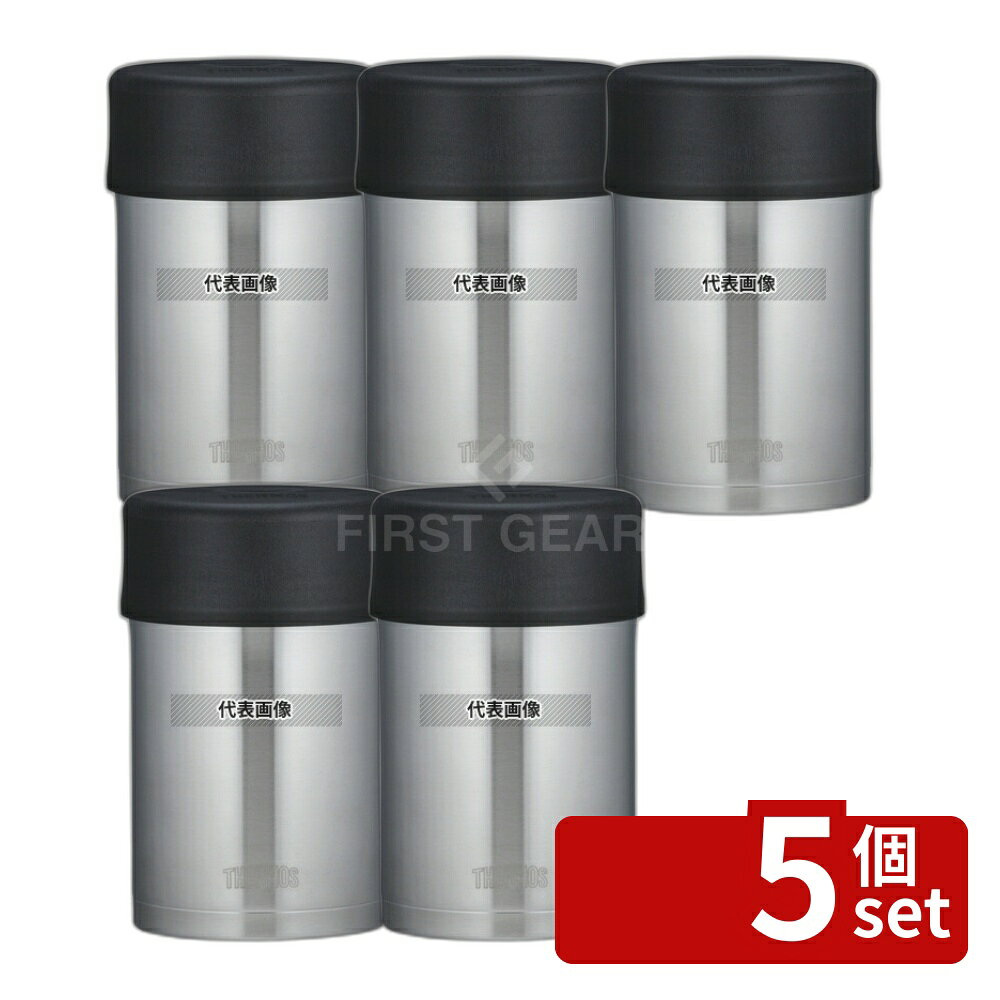 【5個セット】サーモス サーモス 真空断熱フードジャー JBN-300 ステンレス 300ml 95×95×H115 福祉/養育用品 No.8351610