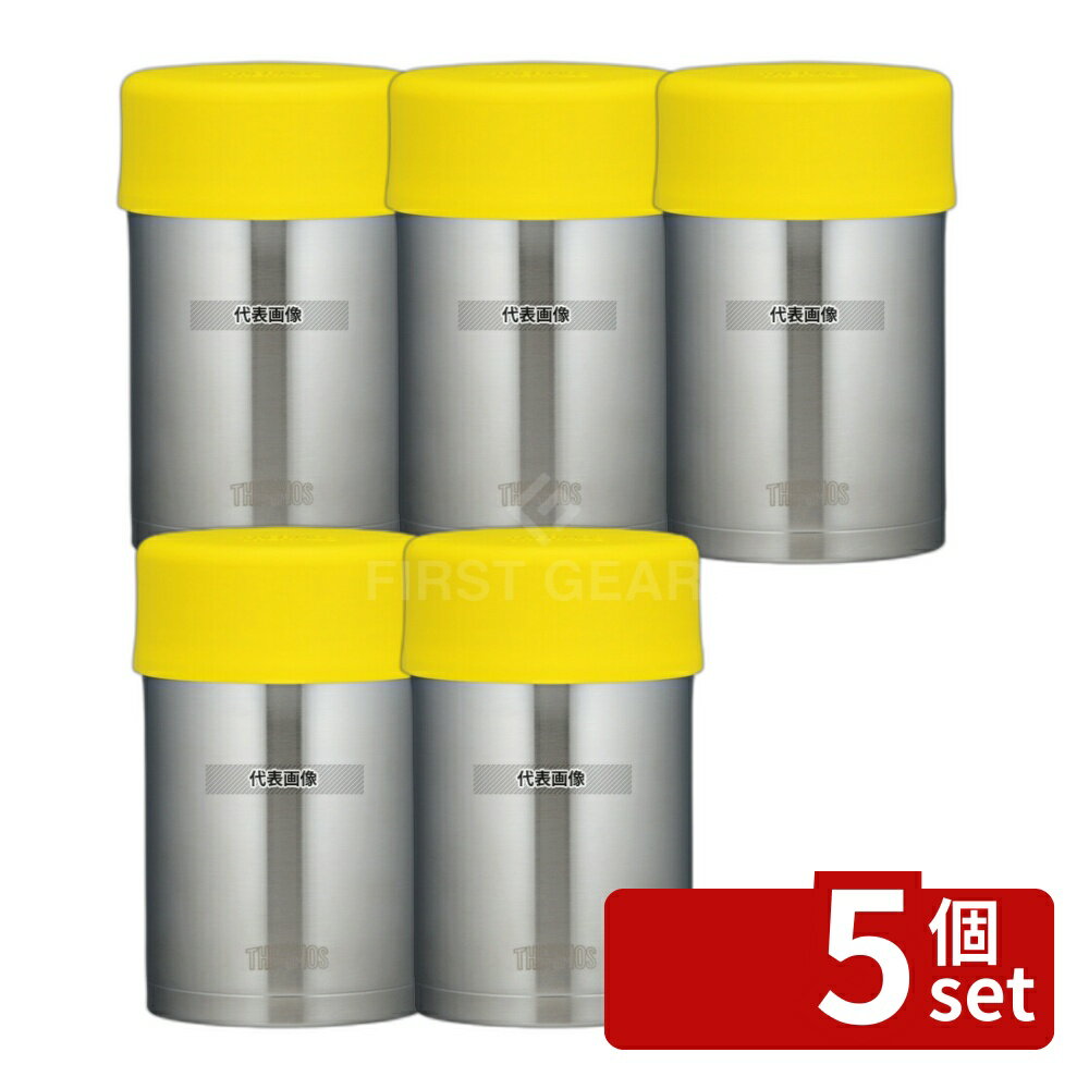 【5個セット】サーモス サーモス 真空断熱フードジャー JBN-500 イエロー 500ml 95×95×H155 福祉/養育用品 No.8351750